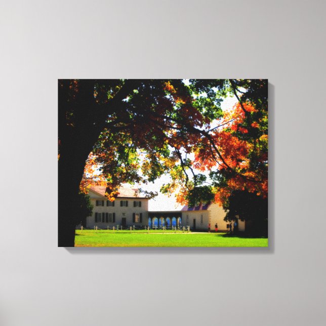 Höst vid Mount Vernon Wrapped Canvas (Framsida)