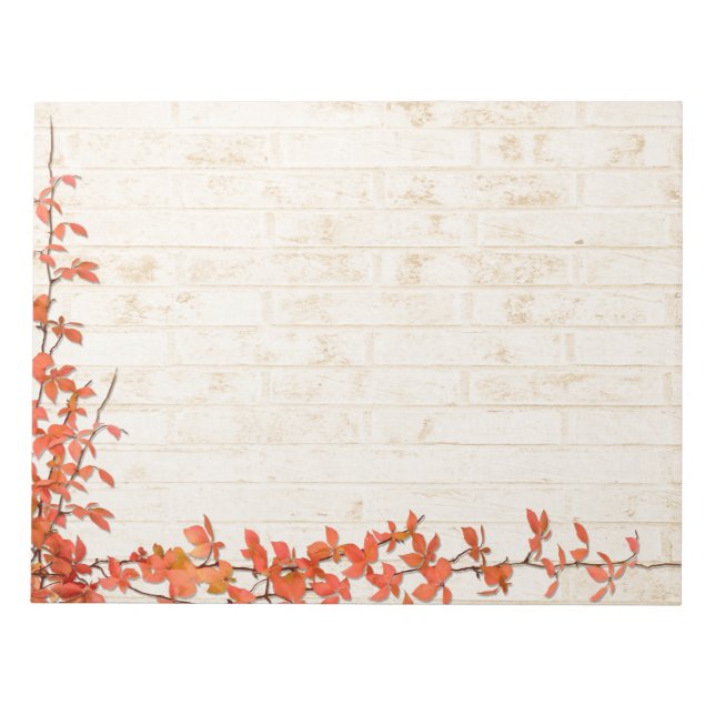 Höst Vine Bröllop Anteckningsblock (Framsida)