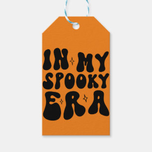 Höst Vintage I Min Kusliga Era Retro Halloween Presentetikett