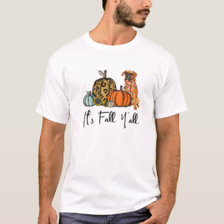 Höst Y alla Pumpa Boxer Hund T Shirt
