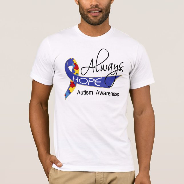 Hosta alltid autism t-shirt (Framsida)