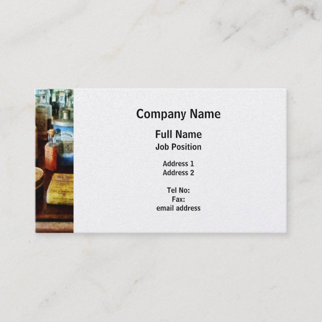 Hosta botar, och tanden pudrar - platina visitkort (Framsida)