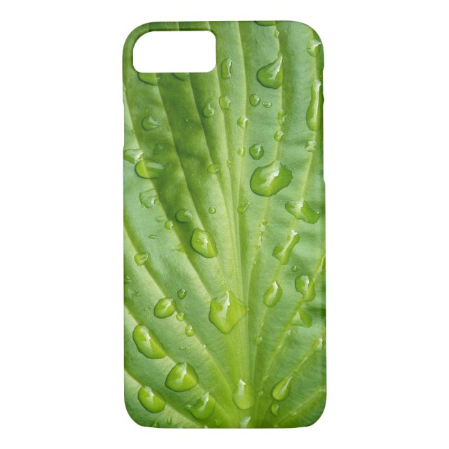 hosta löv med regndroppar Case-Mate iPhone skal (Baksida)