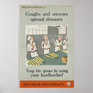 Hosta och nyanser Spread Diseases Poster