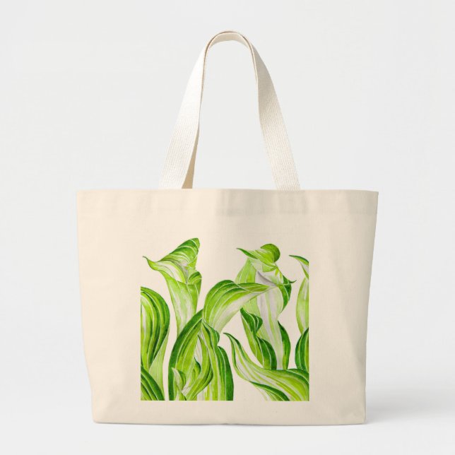 "Hosta with the Mosta" på en Tote Bag Jumbo Tygkasse (Framsidan)