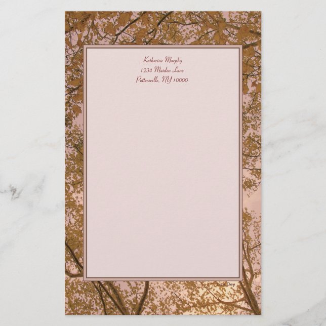 HöstAbstraktens mallsida Brevpapper (Framsida)