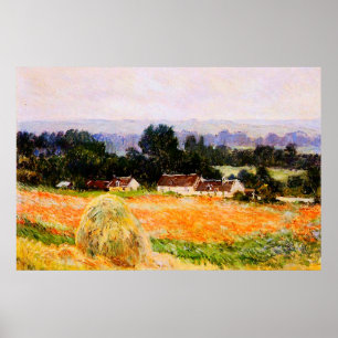 Höstack på Giverny, 1886 Poster