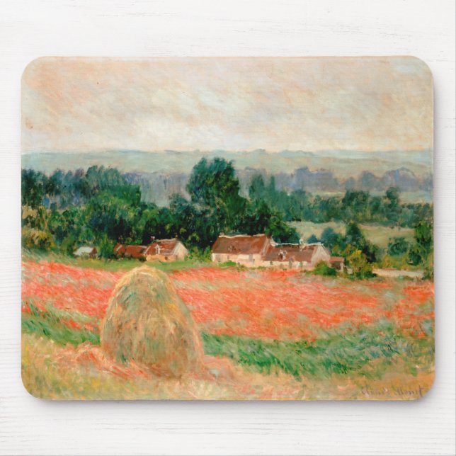 Höstack på Giverny, Claude Monet Musmatta (Framsidan)
