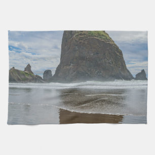 Höstacksten, kanonstrand, Oregon Kökshandduk