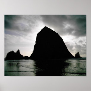 Höstacksten--Kanonstrand, Oregon Poster