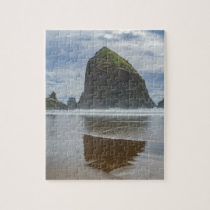 Höstacksten, kanonstrand, Oregon Pussel