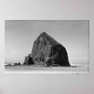 Höstacksten på kanonstranden, Oregon fotografera Poster