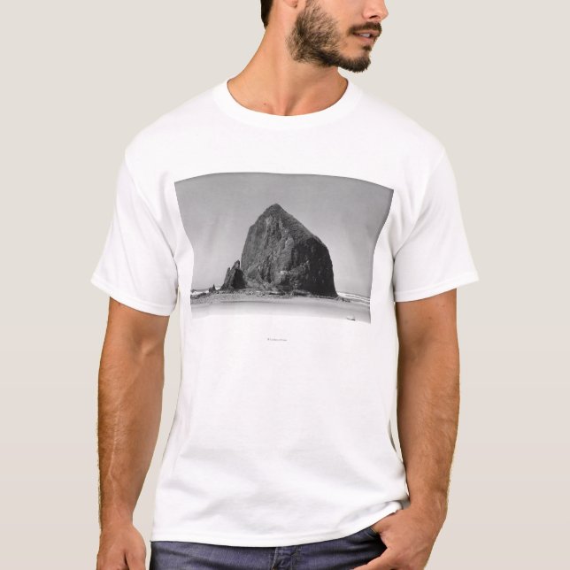 Höstacksten på kanonstranden, Oregon fotograferar T Shirt (Framsida)