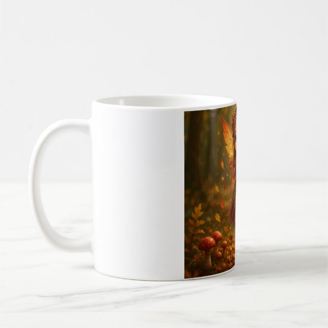 Höstälva-mugg - Magisk höstskog  Kaffemugg (Vänster)