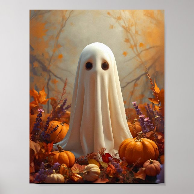 Höstande – Mysig Halloween & Höst Affisch (Framsidan)