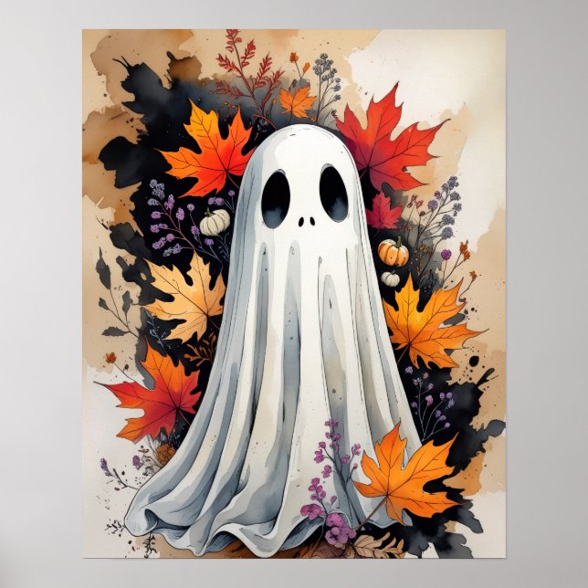 Höstande – Mysig Halloween & Höst Affisch (Framsidan)