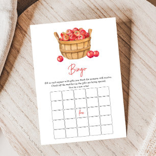 Höstäpplekorg Baby Shower Bingo-spel
