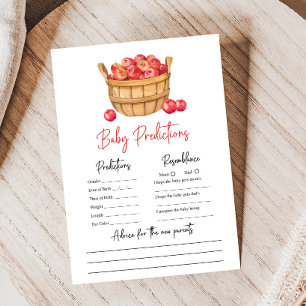 Höstäpplekorg Baby Shower Förutsägelselek