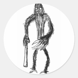 Höståren i Yeti Runt Klistermärke