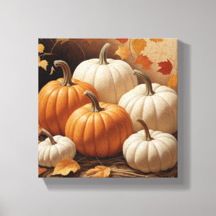 Höstårens mynning: En symfoni av Pumpkins Canvas
