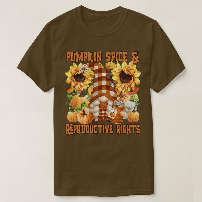 Höstårskamrat för kvinnor, pumpkin spp. och reprod t shirt (Design framsida)