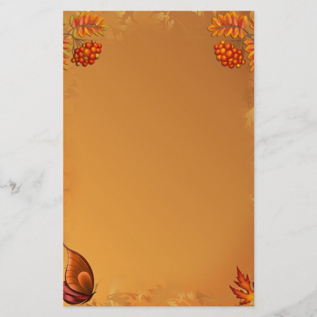 Höstbär Brevpapper (Framsida)