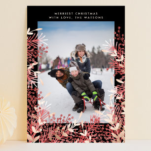 Höstbär Ram Jul Semester Fotokort Julkort