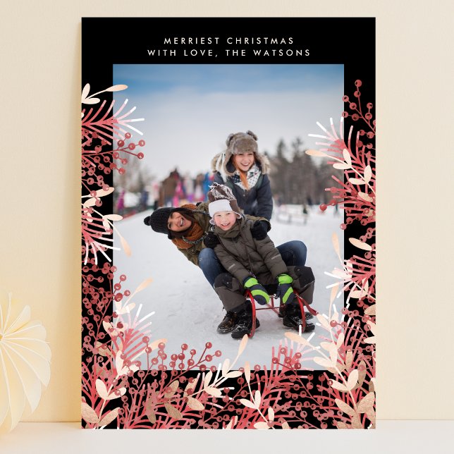 Höstbär Ram Jul Semester Fotokort Julkort (Skapare uppladdad)