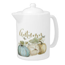Höstblå pumpa, medelstor tea-pot