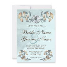 Höstblå Pumpkin & Ginkgo Bröllop