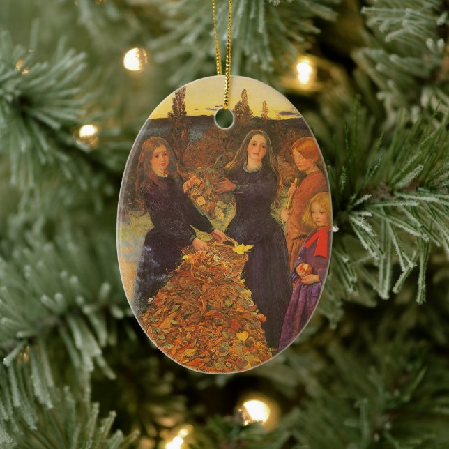 Höstblad av Sir John Everett Millais Julgransprydnad Keramik (Träd)