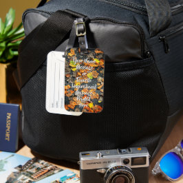 "Höstblad" Bagageetikett Bagagebricka