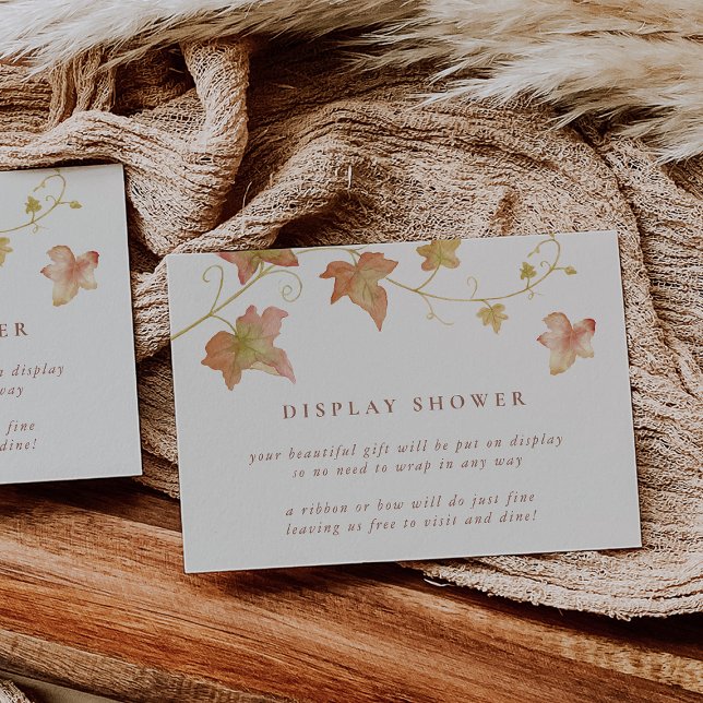 Höstblad Faller Display Dusch Tilläggskort (Skapare uppladdad)