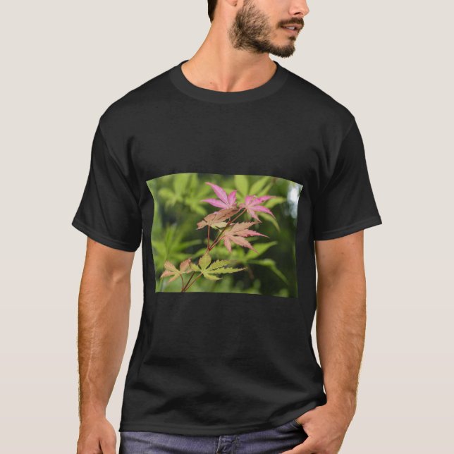 Höstblad Förändring T-Shirt Tryck (Framsida)