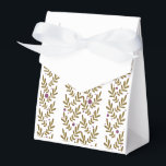 Höstblad Förmån Box Set Presentaskar<br><div class="desc">Tillsätt en touch av naturlig elegans till dina evenemang med Autumn Leaf Favor Box Set. Denna uppsättning av tio tältformade lådor har en charmig design med stiliserade blad i varma oliv- och mjuka lila nyanser, kompletterade med ömtåliga bär, vilket gör den perfekt för höstbröllop, Halloween-fester eller säsongsfiranden. Varje låda mäter...</div>
