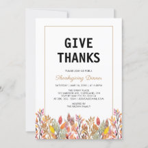 Höstblad & Guld Thanksgiving Vännergivning