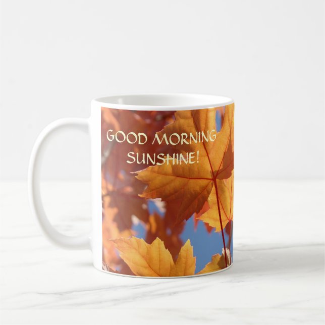 Höstblad Kaffe Koppar God Morgon Solsken! (Vänster)