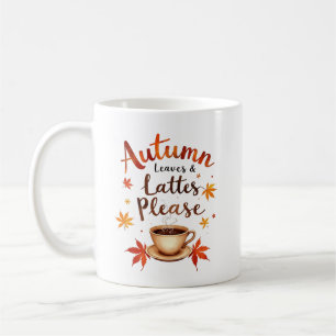 Höstblad & Lattéar Tack - Akvarell Mys Kaffemugg