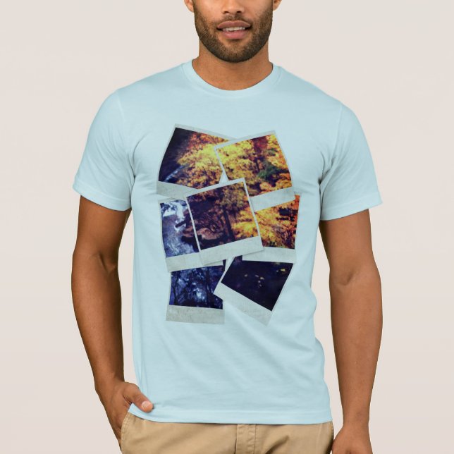 Höstblad med flod t-shirt (Framsida)