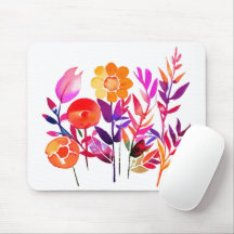 Höstblad Och Blommor I Vattenfärg Vitt