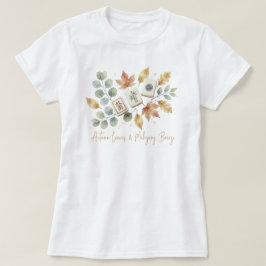 Höstblad och Mahjong Bris Vintage  T Shirt