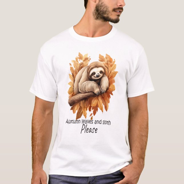 Höstblad och Sengångare Tack T Shirt (Framsida)
