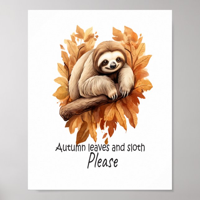 Höstblad och Sengångare Vänligen Poster (Framsidan)