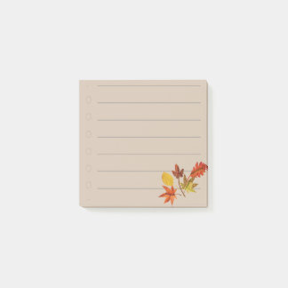 Höstblad post-it block