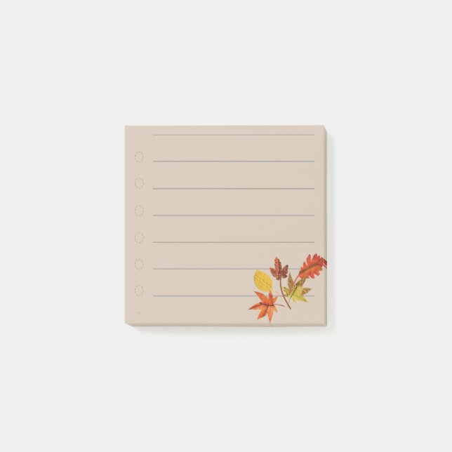 Höstblad  post-it block (Framsida)