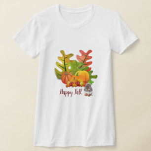 Höstblad Pumpa och Ekorre Säsong T Shirt