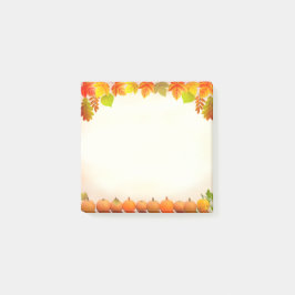 Höstblad & pumpor på rulle post-it block