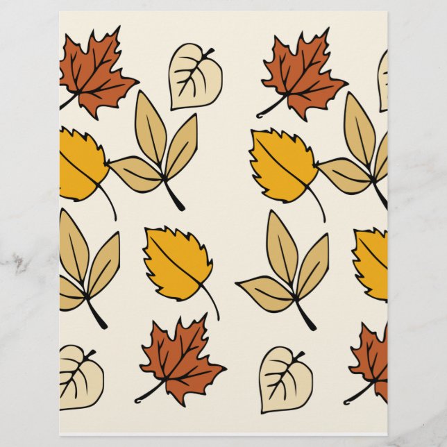 Höstblad Scrapbookpapper (Framsida)