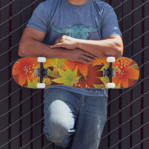 Höstblad Tacksägelse Bandana Mini Skateboard Bräda 18,5 Cm