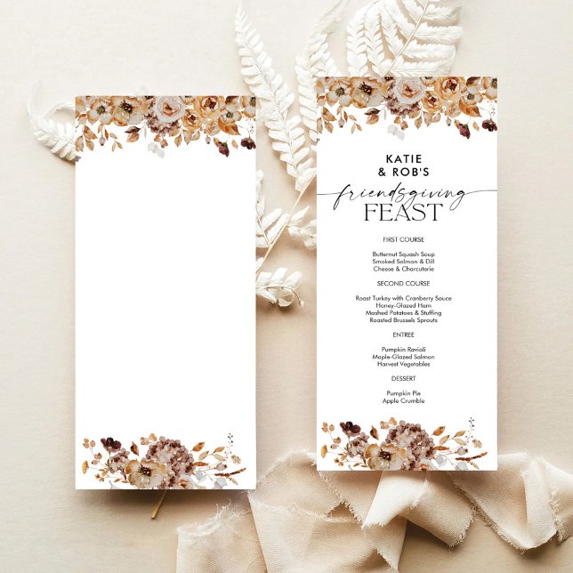 Höstblads Gratulationsmiddag Platt Meny (Skapare uppladdad)